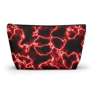 Red Lightning Accessory Pouch w T-bottom