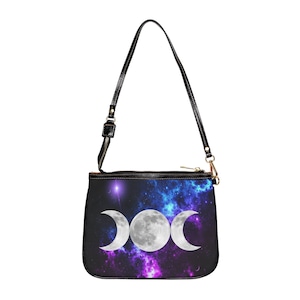 Bolso de hombro pequeño Triple Moon Galaxy