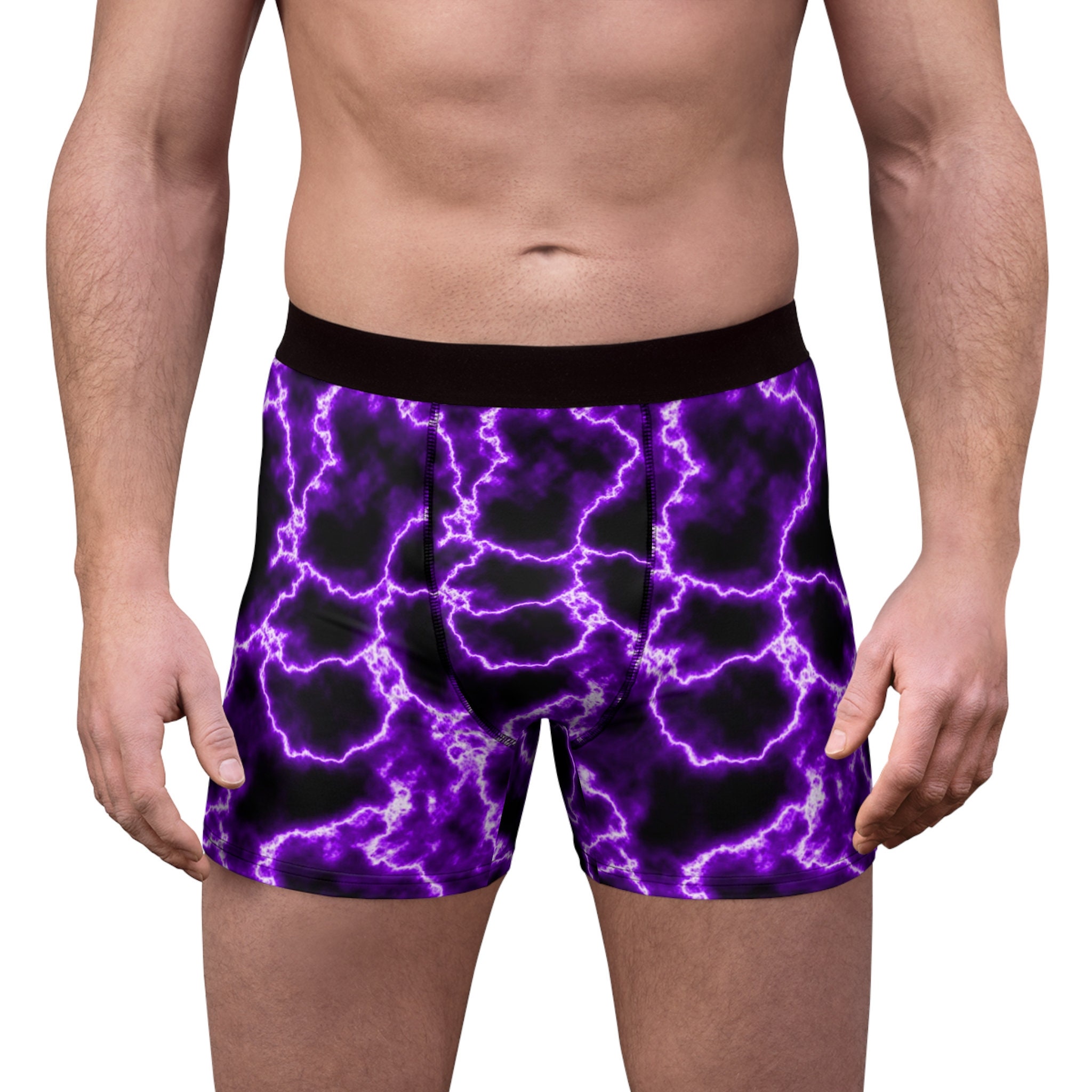  Glow In Dark Splatter Neon Men'S Boxer Brief Underwear