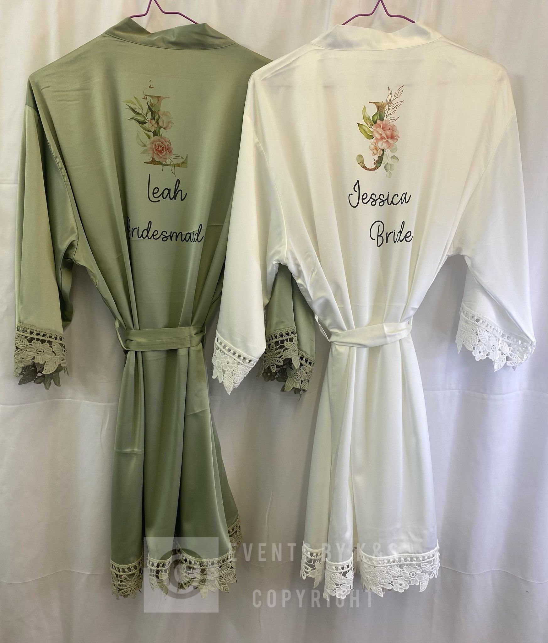 Wedding dressing gown Bridesmaid bride robe Bride cotton | Etsy