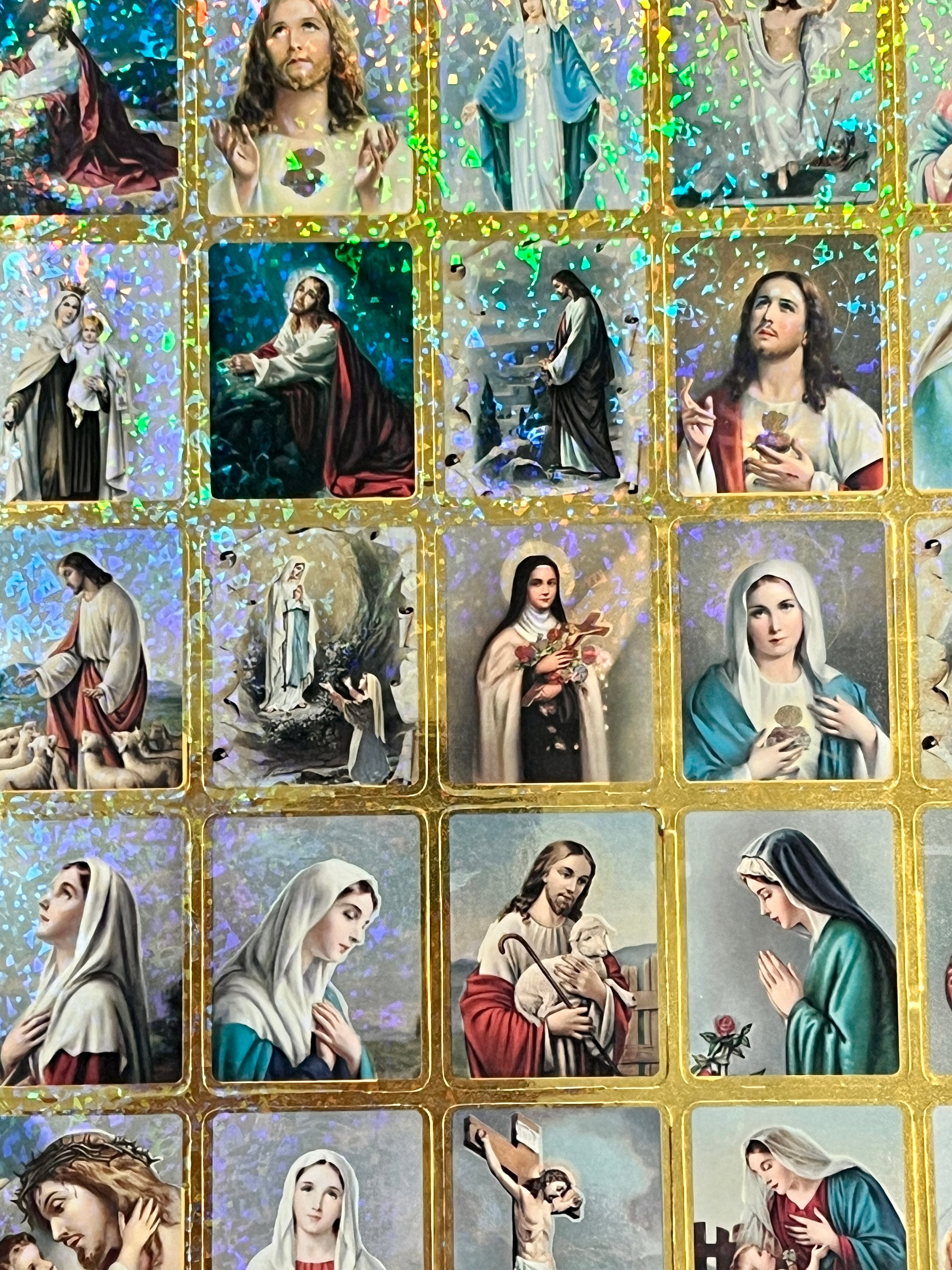 25 Pcs Catholic Stickers Holographic 1.50 X 1.75” for Planner Scrapbook ...