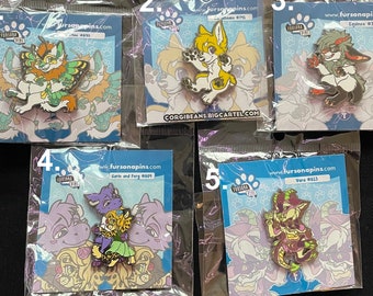 Lote de pines de Fursona en Patreon