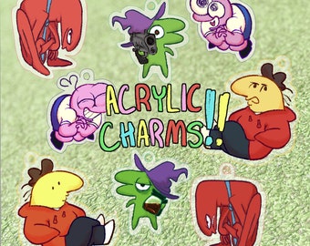 Smiling Friends Double-Sided Acrylic Charms