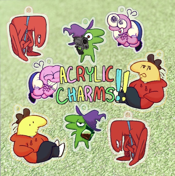 Smiling Friends Double-Sided Acrylic Charms