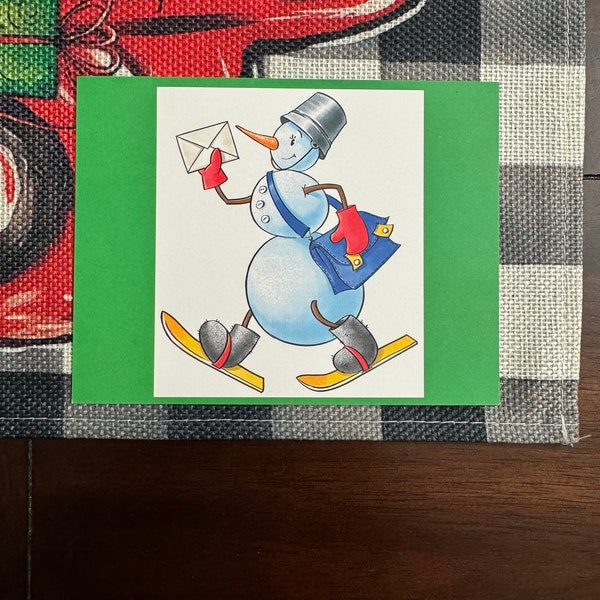 Mail Carrier Thank You Cards Christmas Etsy