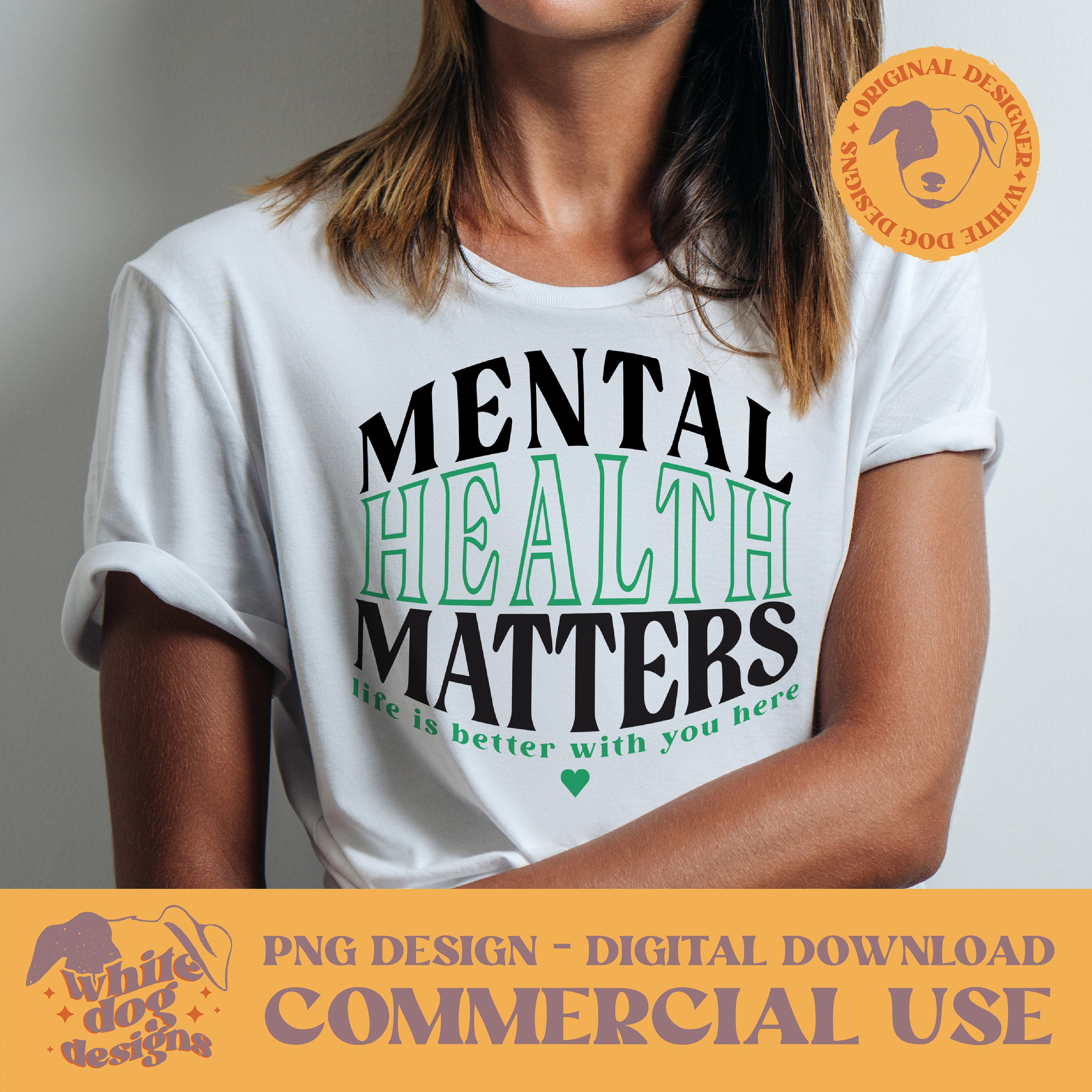 Mental Health Matters - Digital Download - Transparent PNG - Etsy