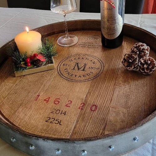 Personalized Lazy Susan/ Wine Barrel Top 24 Inch Lazy Susan/ Etsy