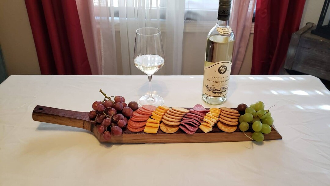 Wine Barrel Serving Tray Etsy