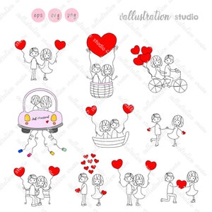 Wedding Stick figuur Doodle, Wedding Clipart, Wedding Png, Paar Clipart, Ceremonie Clipart, Married Clipart, Hand getekend Clipart, Engagement SC212