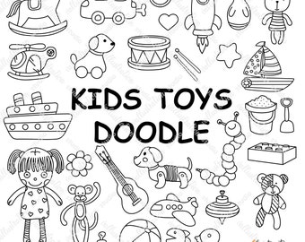 Kids Toys Doodle, Toys Doodle, Toys, Baby, Play,Transparent, SVG, PNG Cricut DI022