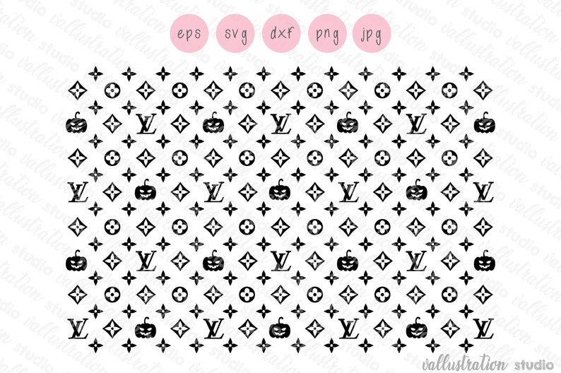 Download Halloween Pumpkin Louis Vuiton Svg LV logo Cuttable Design ...