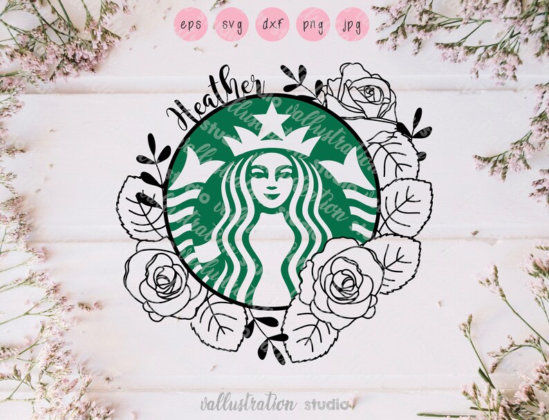Download Personalized Floral Starbucks Svg Flowers Starbucks ...
