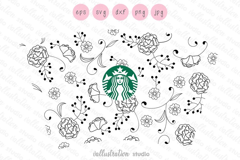 Free Free 160 Flower Starbucks Cup Svg SVG PNG EPS DXF File