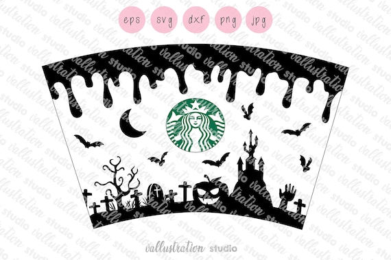 Download Halloween Starbucks Full Wrap Svg Halloween Cuttable Design Etsy