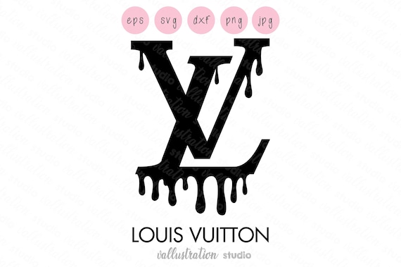 Louis Vuitton Drip logo Svg Lv logo Fashion Designer Logo | Etsy