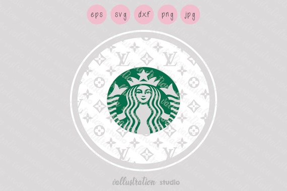 Starbucks Lv Svg 24oz Venti Cold Cup Cuttable Design Dxf Etsy