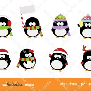 Clipart z pingwinami na Boże Narodzenie, Clipart z Bożego Narodzenia, Boże Narodzenie Png, Clipart dla dzieci, Clipart świąteczny, PNG, Kreskówka, Przezroczysty, Pobieranie cyfrowe