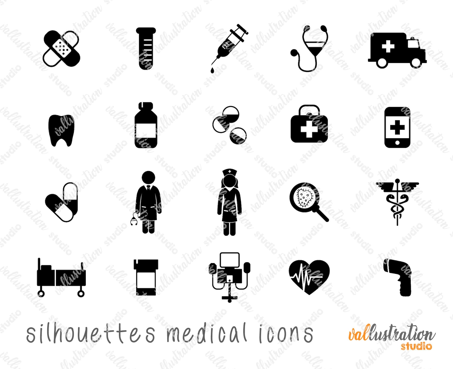 Medical Icons Svg, Health Icons, SVG, PNG, EPS, Silhouettes, Healthcare
