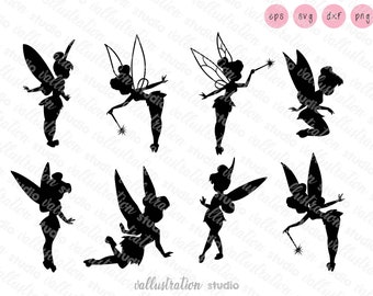 Fairy SVG, Wings girl silhouettes, Svg, Digital, Cricut, Png, Eps, Cut Files