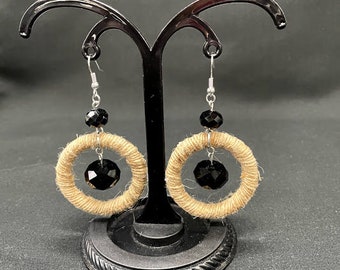 Jute Earrings Etsy