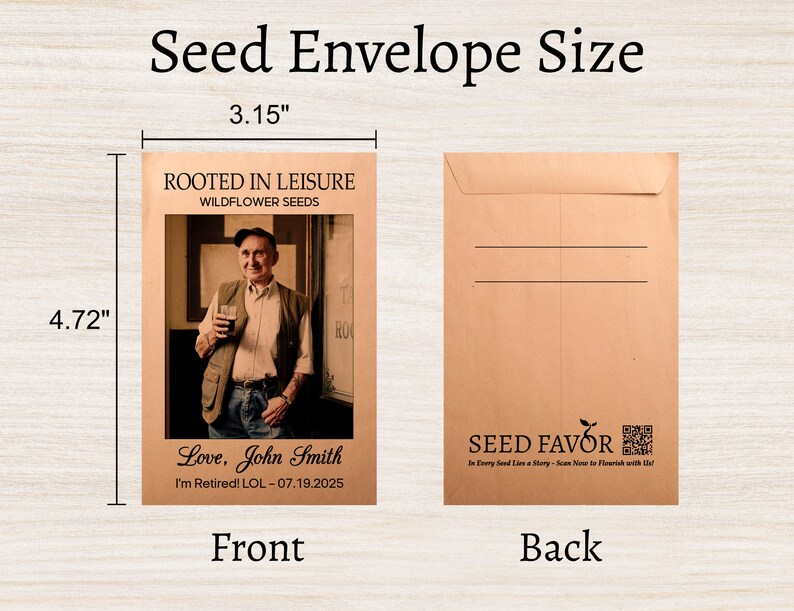 Personalized Retirement Party Seed Packet Favors: Celebrate New ...