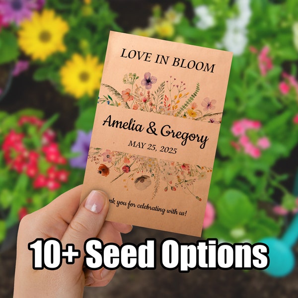 Personalized Seed Paper Favors - Etsy