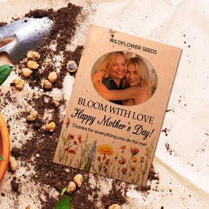 Personalized Mother&#39;s Day Gifts/Mother&#39;s Day Party Favor/Seed Packets Favor for mom/Mom&#39;s Blossoming Garden Seed Packets/Mix Seeds Included