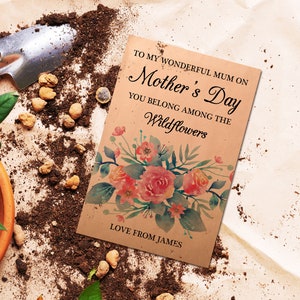 Mother&#39;s Day Gifts/Mom&#39;s Blossoming Garden Seed Packets/Mix Seeds Included/Personalized Mother&#39;s Day Party Favor/Seed Packets Favor for mom