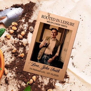 Personalized Retirement Party Seed Packet Favors: Celebrate New Beginnings with Custom Gifts for Guests / Thank You Gift / Retirement Gifts