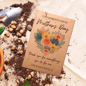Personalized Mother&#39;s Day Party Favor/Mother&#39;s Day Gifts/Mom&#39;s Blossoming Garden Seed Packets/Mix Seeds Included/Seed Packets Favor for mom