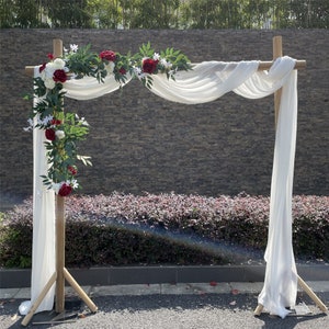 Eucalyptus Garland,Wedding Arch Flowers, 6FT Artificial Burgundy Rose Flower Vines for Wedding Arch, Table Centerpiece, Ceremony Decoration