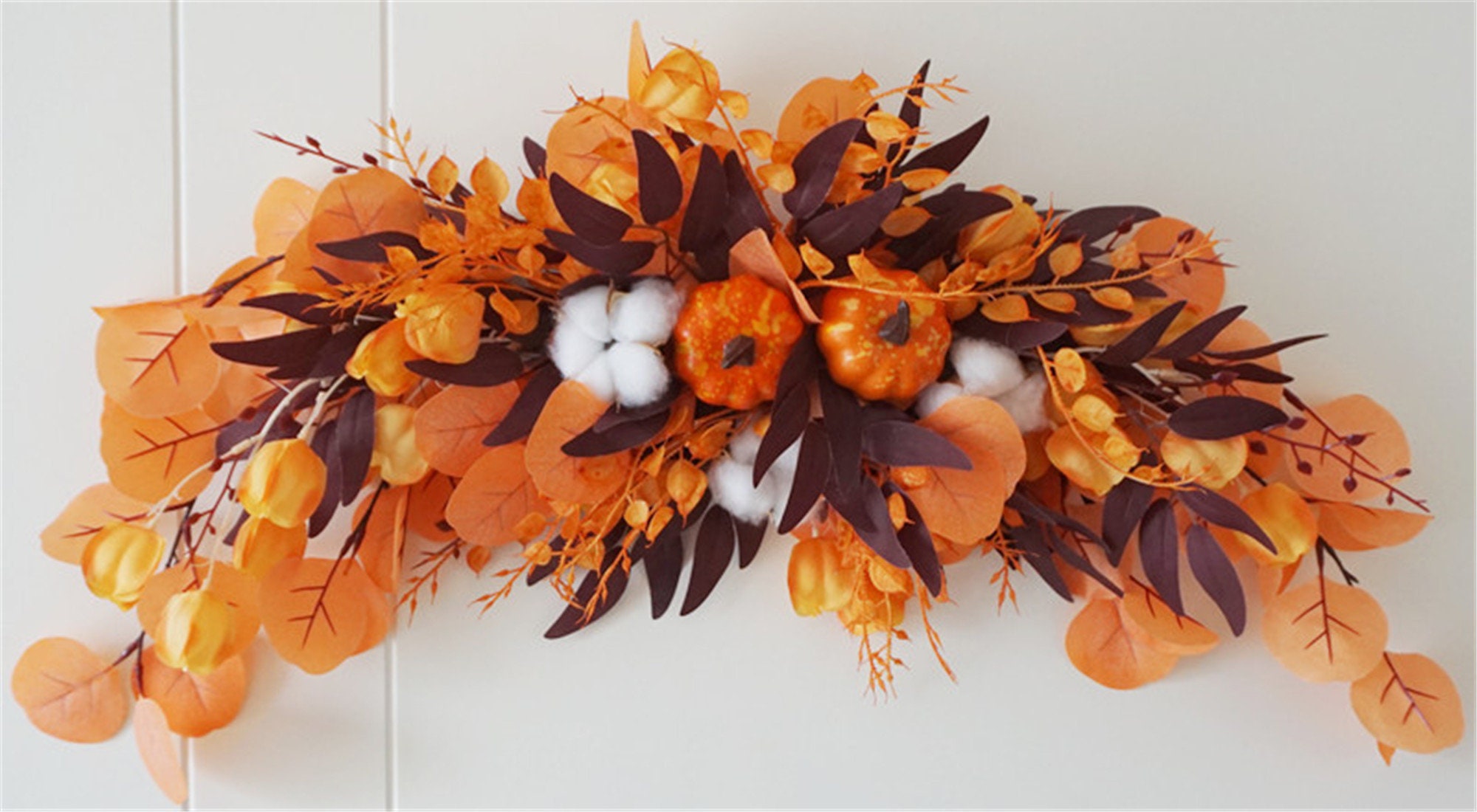Fall Color Swags Autumn Swag Garland Yellow Halloween Decorate Etsy