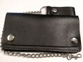 Genuine-Leather-Motorcycle-Trucker-Biker-Chain-Wallet-inside-Zipper-Black-B00/B10