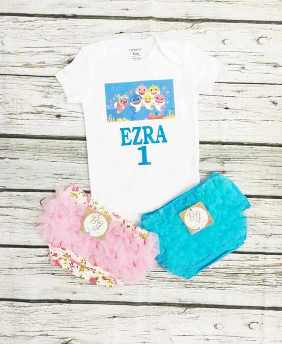 girl baby shark outfit