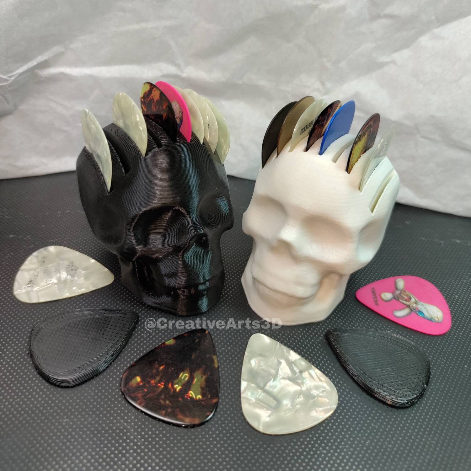 Skull Guitar Pick Holder guitar Pick Case guitar Accessories Etsy