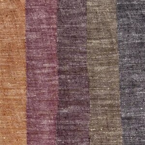 Matka Silk Chambray Fabric 5 Colors Comparison