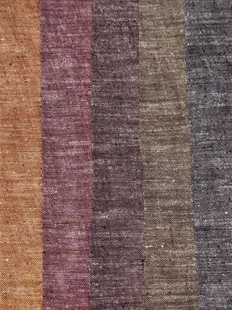 Matka Silk Chambray Fabric 5 Colors Comparison