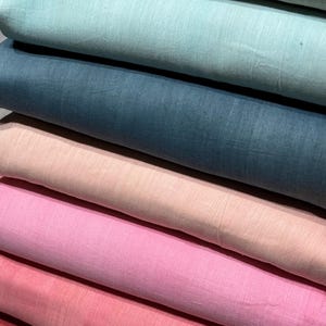 Mulberry Silk and Cotton Handloom Fabric - 90 gsm / 2.5 Oz - Peace Silk Fabric Ahimsa Silk Fabric Mulberry Silk Dyed Silk Fabric