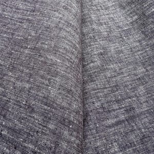 Matka Silk Chambray Fabric - Navy Blue