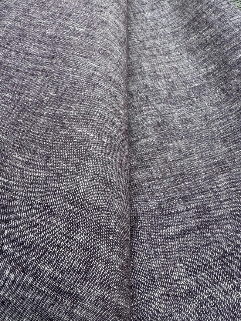 Matka Silk Chambray Fabric - Navy Blue