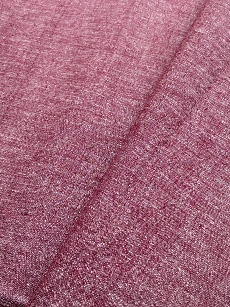 Matka Silk Chambray Fabric - Red