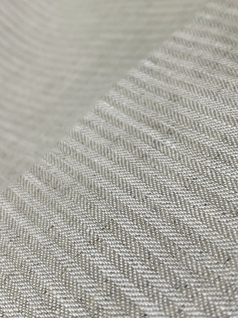 100% Hemp Natural Herringbone Fabric by 0.5 Yard 5.5 oz / | Etsy