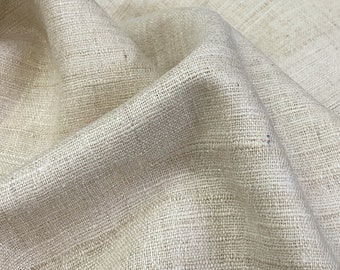 Tejido de seda - Crudo salvaje natural hecho a mano sin teñir - Por media yarda (0.5 yardas) - 150 gsm / 4.5 oz - Peace Silk | Sin procesar