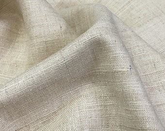 Silk Fabric - Raw Wild Natural Handmade Undyed Silk Fabric - 150 gsm / 4.5 Oz - Peace Silk Fabric Ahimsa Silk Fabric Raw Silk Natural Silk