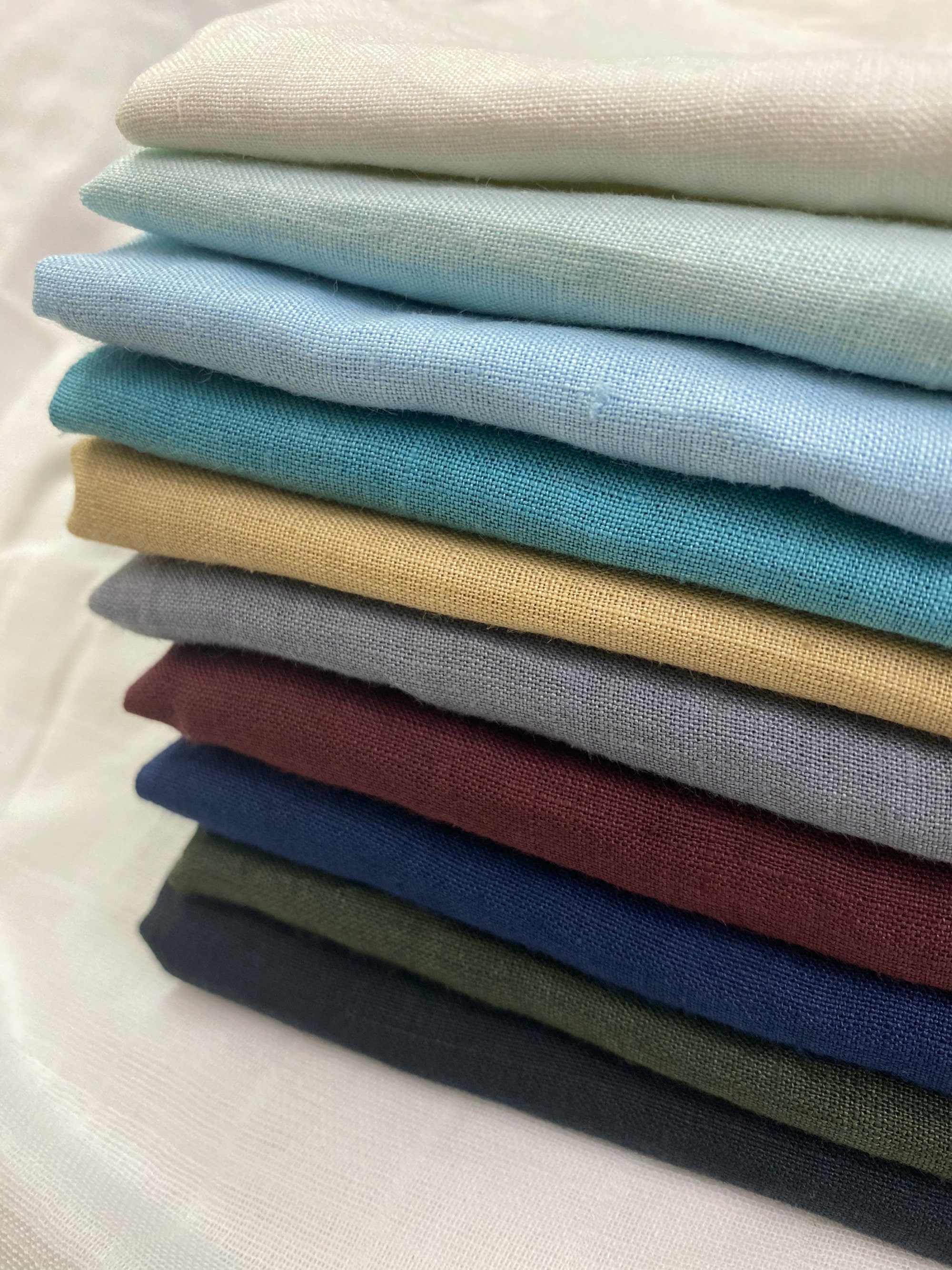 Craft Supplies & Tools Yarn dyed linen hemp fabric by the yard Fabric ...