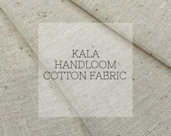 Handloom Kala Cotton Fabric 4 Oz / 135 GSM- Natural Cotton Fabric Unprocessed Cotton Fabric Handloom Cotton Fabric Kora Cotton Greige Cotton