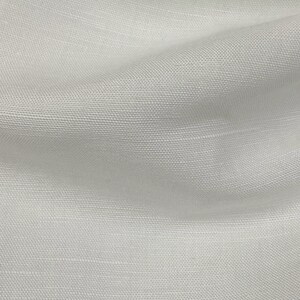 May include: White fabric with a subtle woven texture. The fabric is smooth and has a slight sheen.
