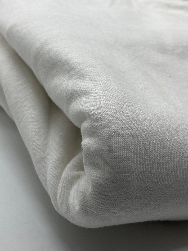 Hemp & Cotton Jersey Knit Fabric - 4.5 Oz / 155-160 GSM - Hemp Jersey Fabric Hemp Single Jersey Hemp T-shirt Fabric Hemp Tee Hemp Tshirt image 9