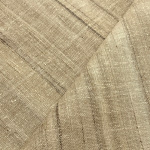 Tussar Silk Fabric - Raw Natural Handmade Silk Fabric - 180 gsm / 5.5 Oz - Peace Silk Fabric Tussah Silk Fabric Raw Silk Natural Tussar Silk