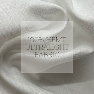 Hemp Fabric - 2.75 Oz / 95-100 GSM | Fine Hemp Fabric Hemp Shirt Hemp Fabric for Dress Ultralight Hemp Fabric 100% Hemp Fabric Hemp Tissue